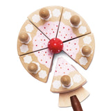 Sliceable Birthday Cake & Candles - 8 Piece