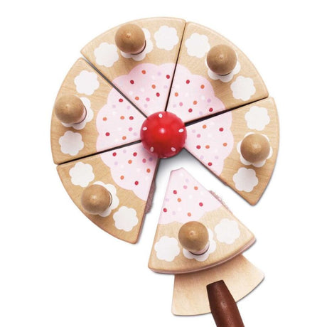 Sliceable Birthday Cake & Candles - 8 Piece