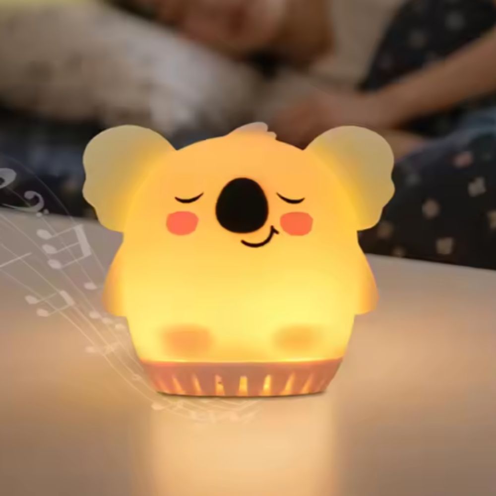 Close-up detail of the Koala mini white noise night light