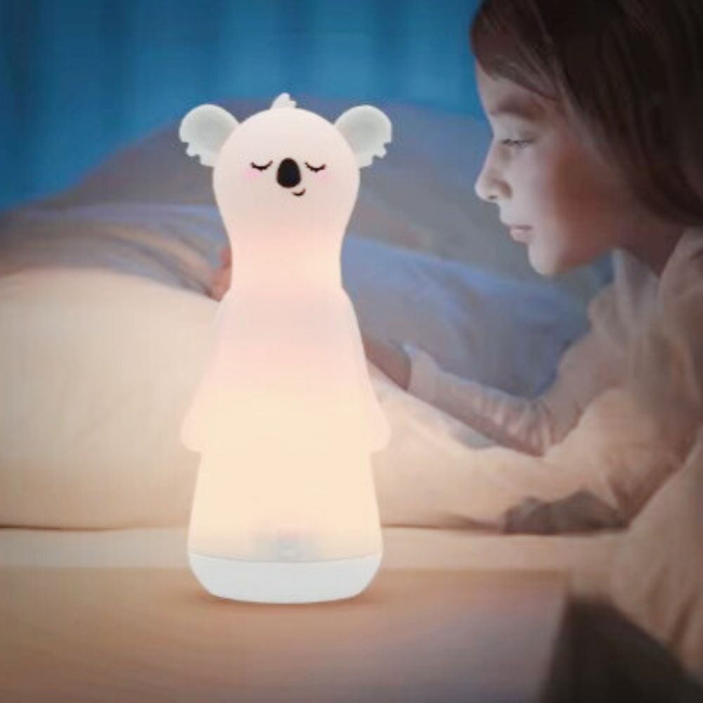 Close-up detail of the Koala silicone LED torch
