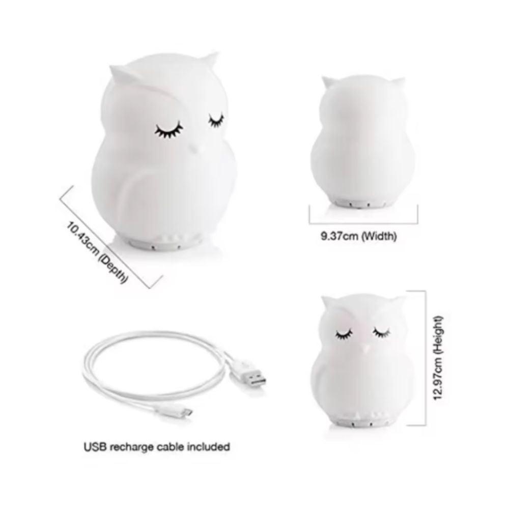 Slumber Friends Rechargeable Bluetooth Night Light - Owl