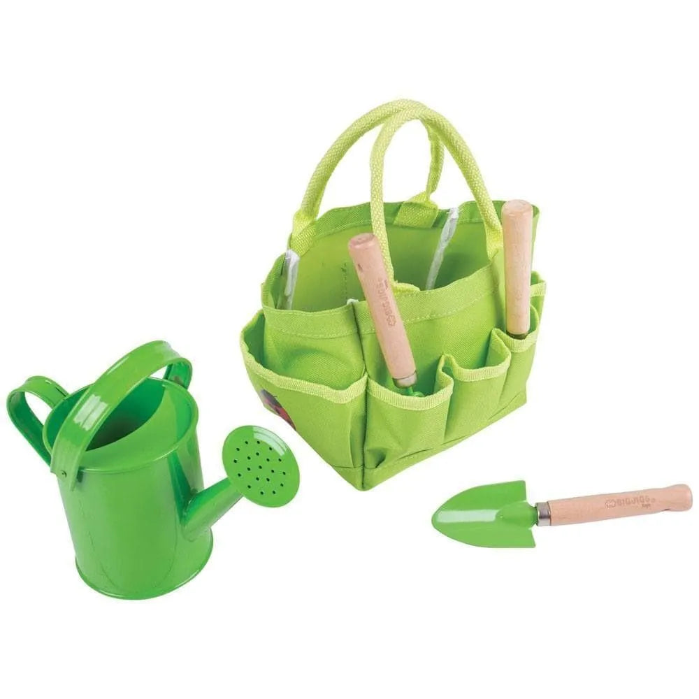 Small Tote Bag with Garden Tools