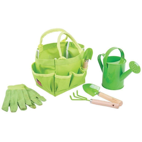Small Tote Bag with Garden Tools