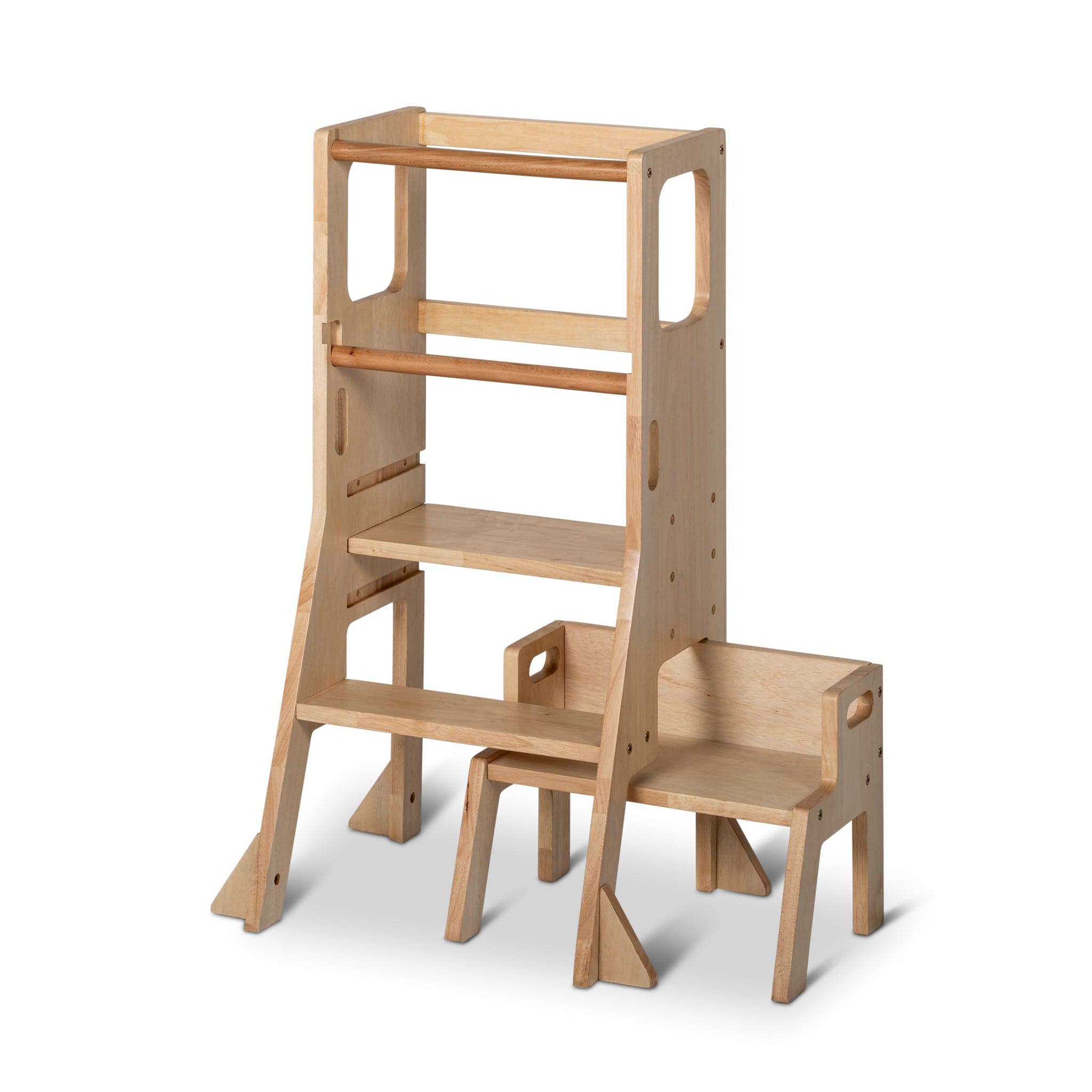 Solid Wood Learning Tower and Step Stool My Happy Helpers