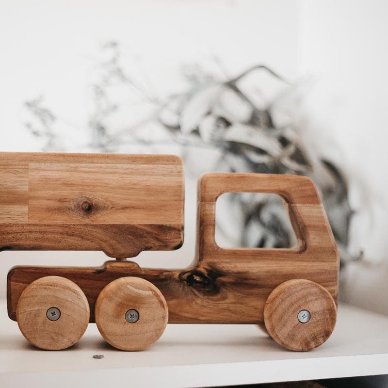 Wooden trucks best sale for toddlers