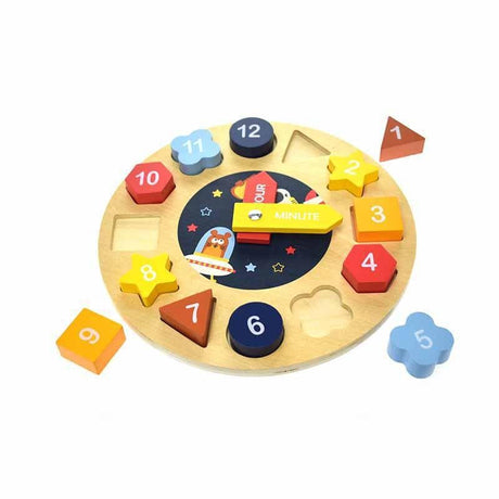 Space Clock Puzzle-Educational Play-My Happy Helpers