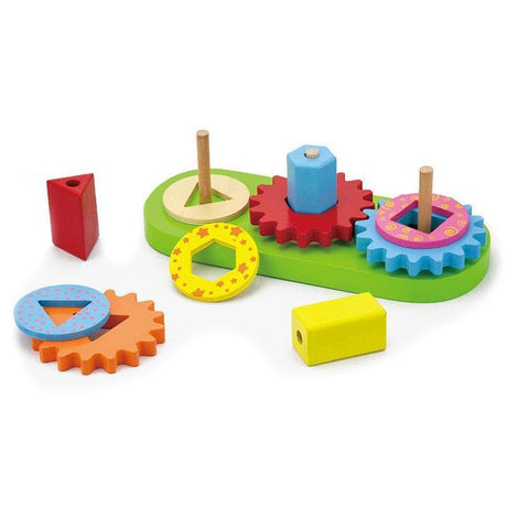 Stacking Blocks with Gears-Babies and Toddlers-My Happy Helpers