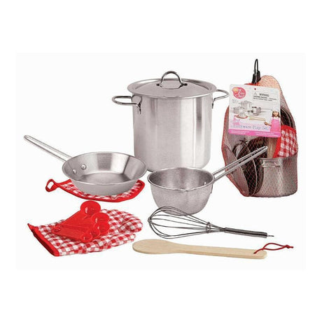 Stainless Steel Cooking Playset-Kitchen Play-My Happy Helpers