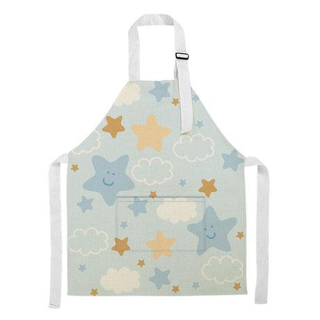 Stars and Clouds Toddler Apron - Small-Kitchen Play-My Happy Helpers