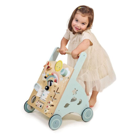 Tender Leaf Sunshine Baby Activity Walker shown from the side