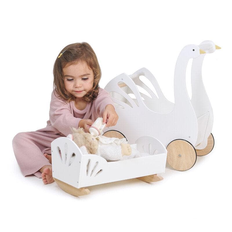 Sweet Swan Dolly Bed-Imaginative Play-My Happy Helpers