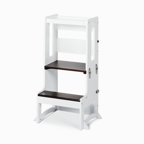 TAVOLO II Convertible Learning Tower - White Walnut