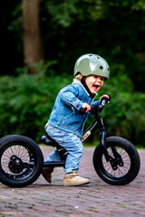 Matte Black Steel Trybike with Black Seat & Grips