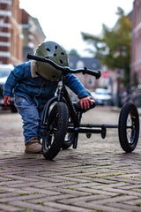 Matte Black Steel Trybike with Black Seat & Grips