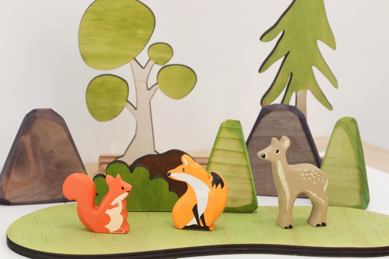 Fallow Deer Wooden Animal