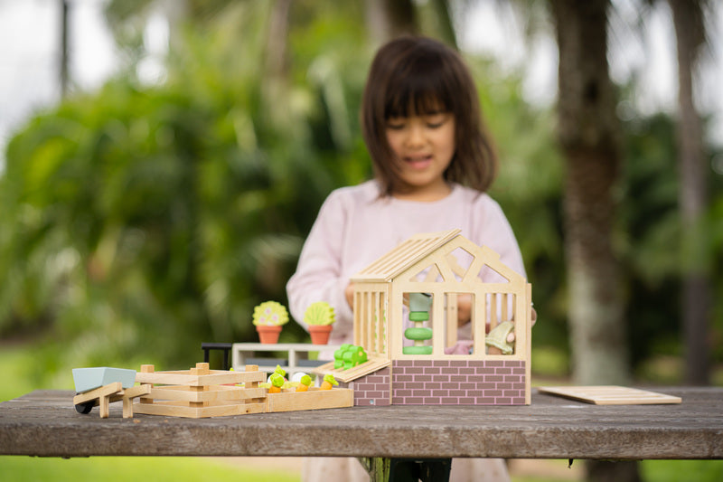 Greenhouse with Garden Set
