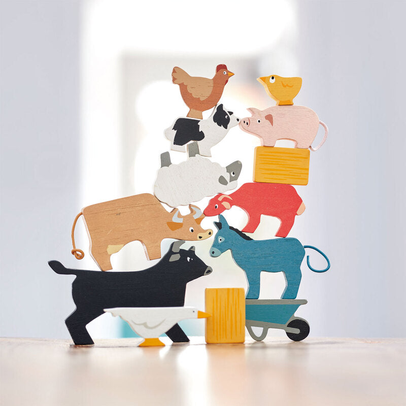 Stacking Farmyard Animals with Bag