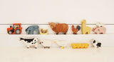 Farmyard Animals Display Shelf Set