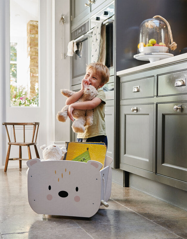 Pull Along Bear Cart
