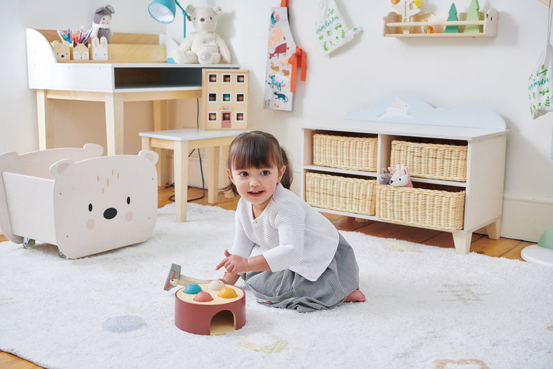 Pull Along Bear Cart