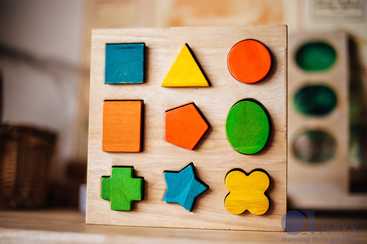 Wooden Shape Puzzle Board