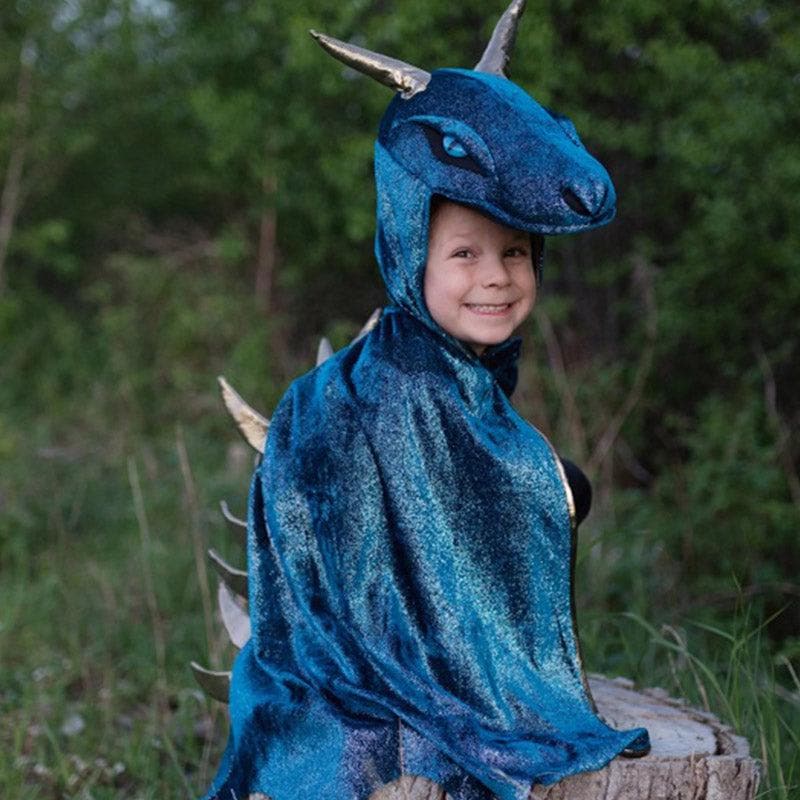 Teal & Gold Starry Night Dragon-Imaginative Play-My Happy Helpers