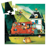 The Fire Truck Silhouette Puzzle - 16pc-Educational Play-My Happy Helpers