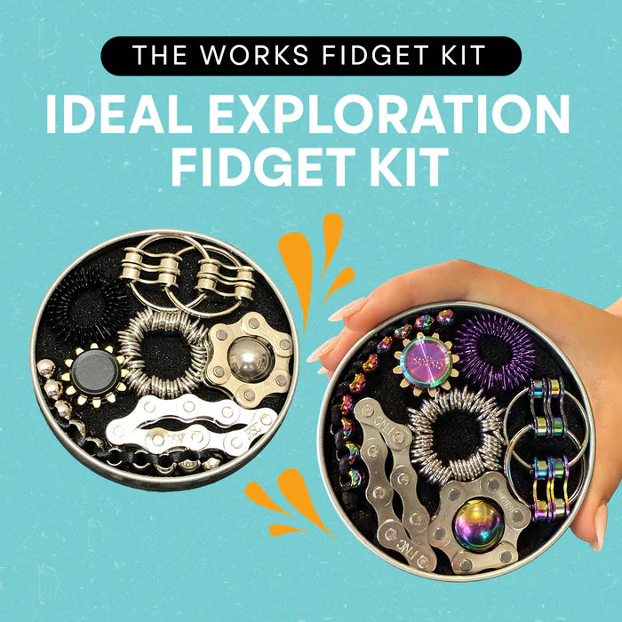 Close-up detail of the Works Fidget Kit