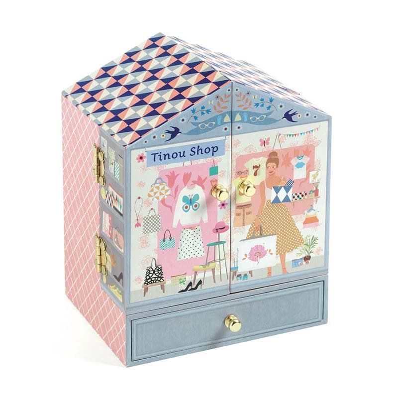 Close-up detail of the Tinou Shop - Music Box