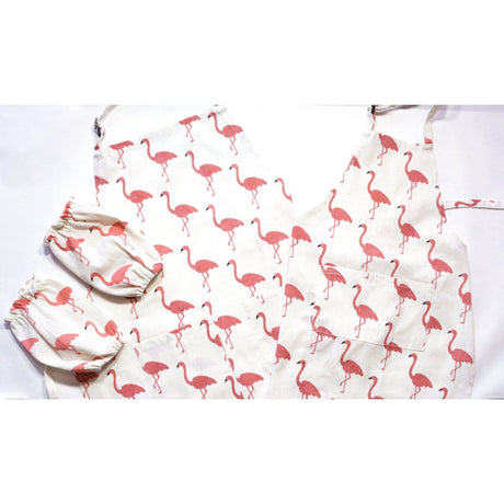 Toddler Flamingo Apron for Craft and Cooking-Kitchen Play-My Happy Helpers