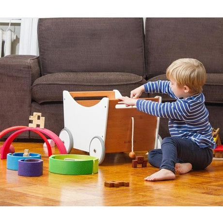 Kinderfeets Toy Box Walker – a stylish and eco-friendly toy storage box on wheels