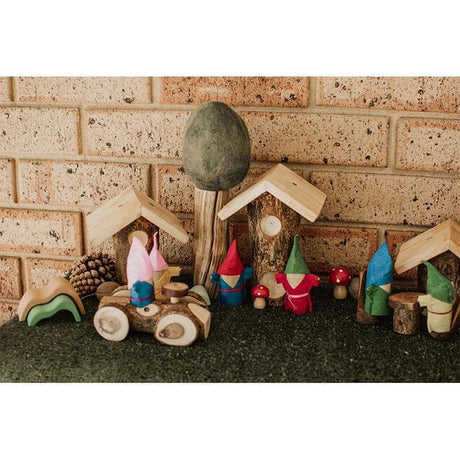 Tree Log Houses - Set of 4