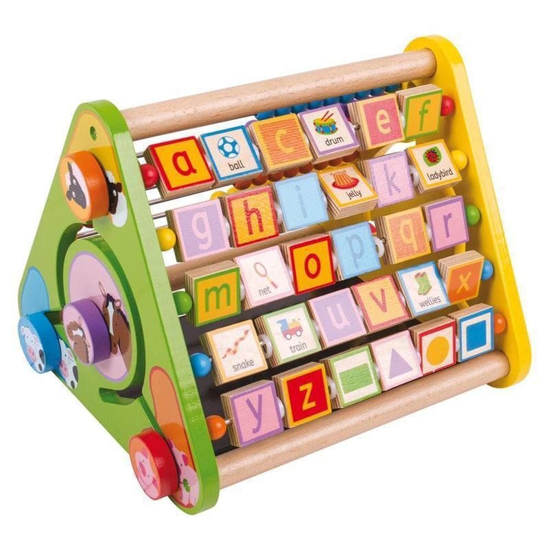 Bigjigs Wooden Activity Center | Activity Cube | My Happy Helpers