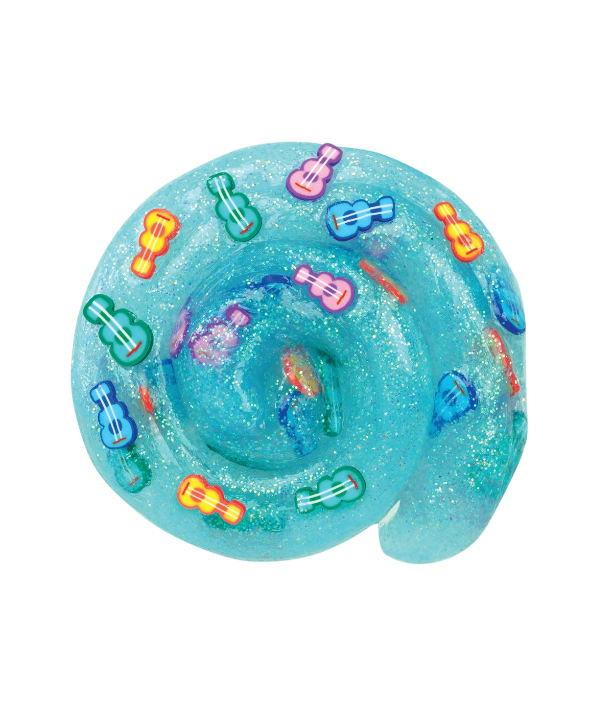 Close-up detail of the Ukulele Thinking Putty Mini Tin