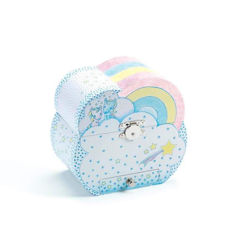 Close-up detail of the Unicorn's Dream Music Box
