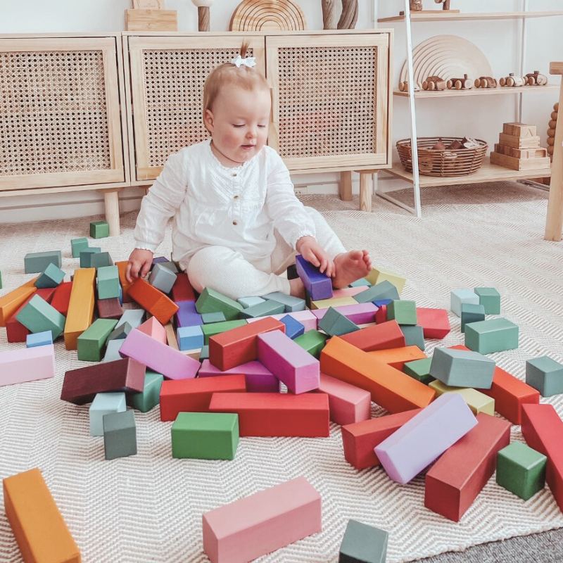 Wooden block sets for toddlers sales