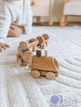 Bamboo Pull Along Train