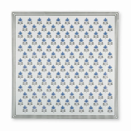 Vegan Leather Indigo Bloom Splat Mat