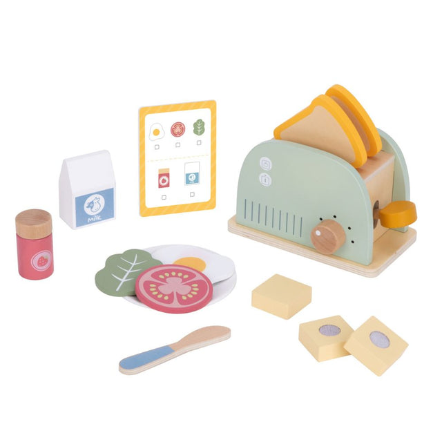 Wooden Toaster Breakfast Set