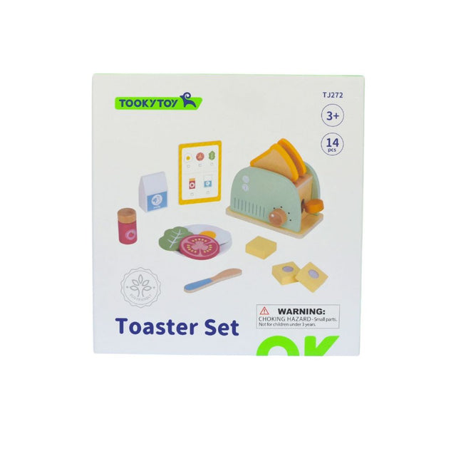 Wooden Toaster Breakfast Set