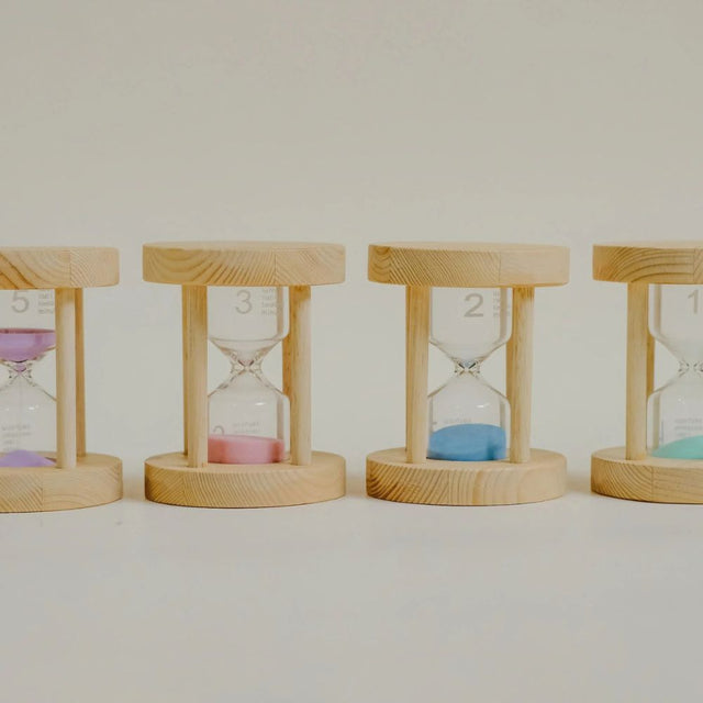 Wooden Sand Timers Set of 4