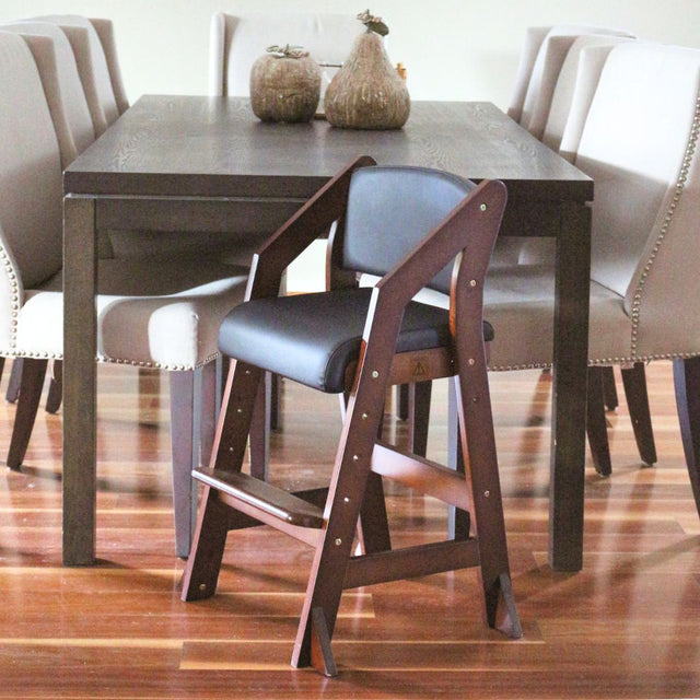 Dine and Grow TODDLER DINING CHAIR - Walnut & Black