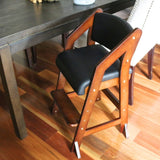 Dine and Grow TODDLER DINING CHAIR - Walnut & Black