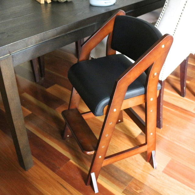 Dine and Grow TODDLER DINING CHAIR - Walnut & Black