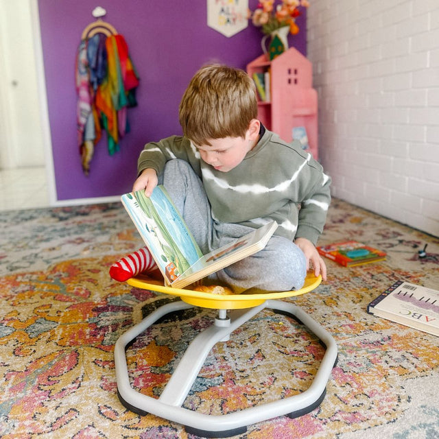 Sensory Spinning Chair - Yellow Pre Order Late Sept
