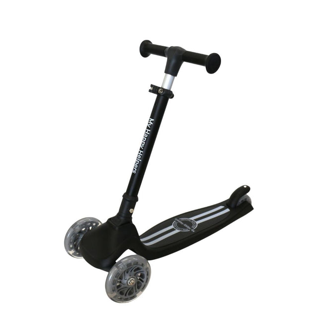MHH 3 Wheel Folding Scooter - Jet Black