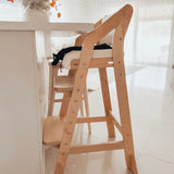 Dine and Grow TODDLER ISLAND CHAIR - White & Varnish
