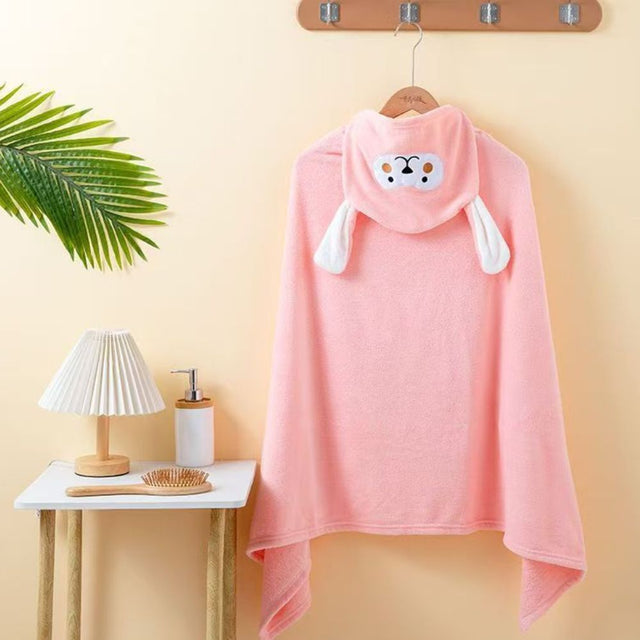 Animal Hooded Towel - Pink Pre Order Mid October