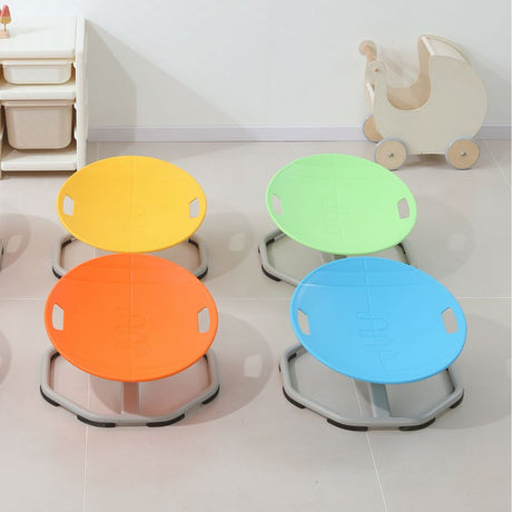 Sensory Spinning Chair - Blue Rugby Ball