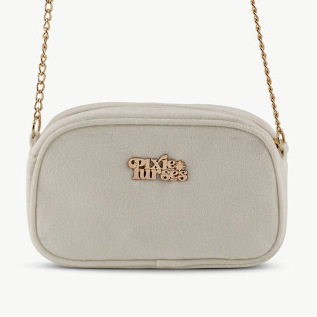 Velvet Cream Shoulder Bag